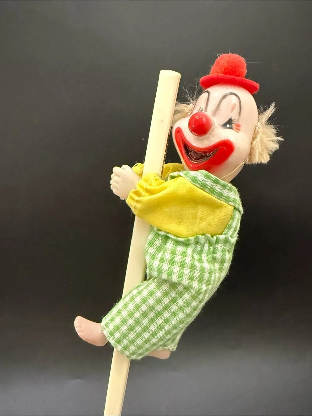 Vintage 80’s Plastic Face Clown Pencil Hugger